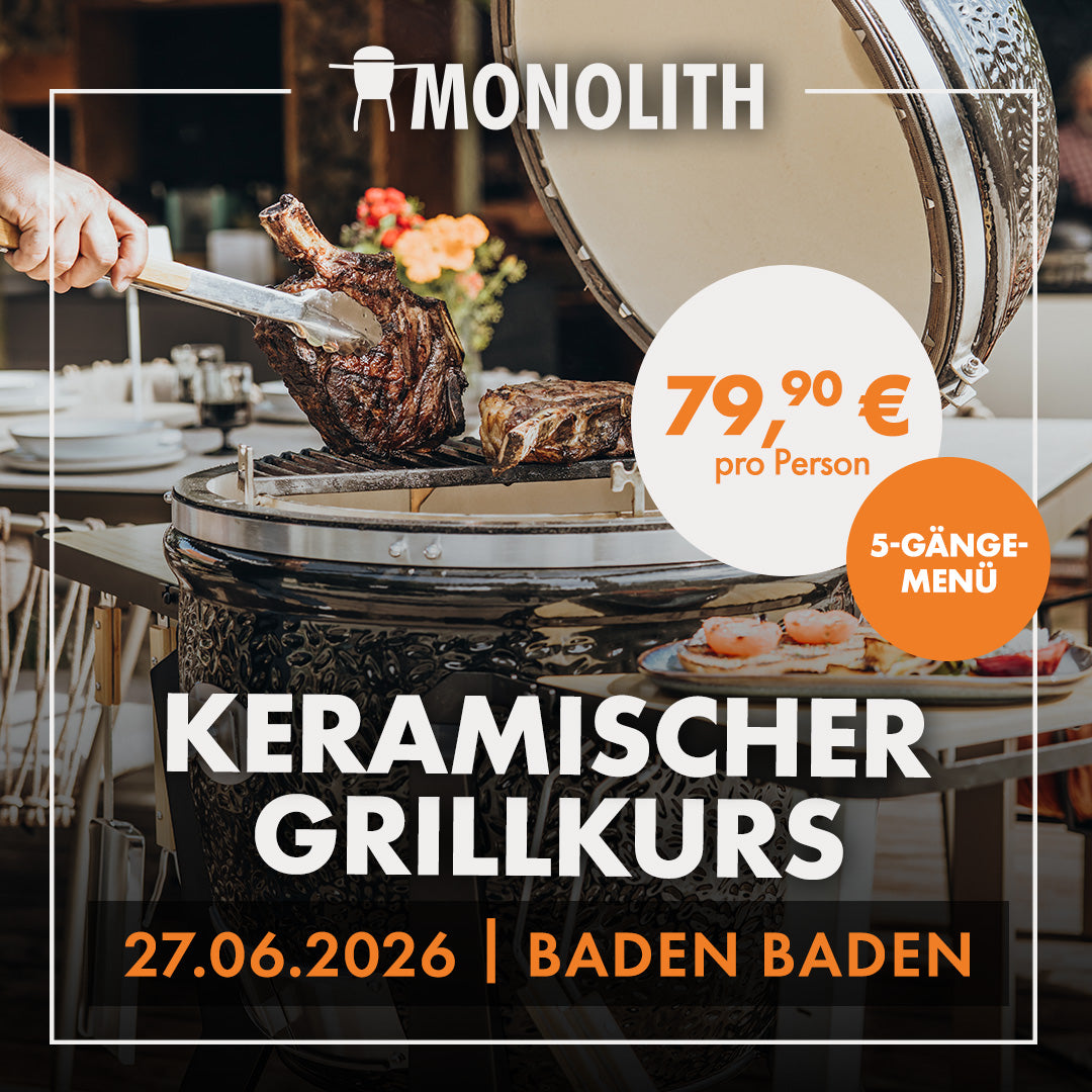 Ceramiczny kurs grillowania prowadzony przez MONOLITH - Grillzentrum Baden