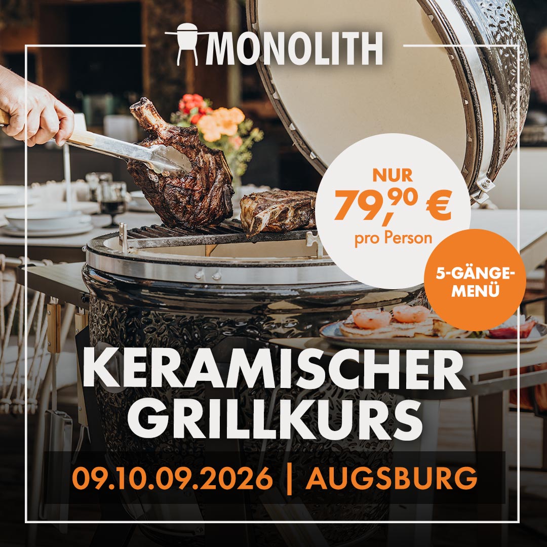 Keramischer Grillkurs by MONOLITH | Lauterbacher am See - Augsburg
