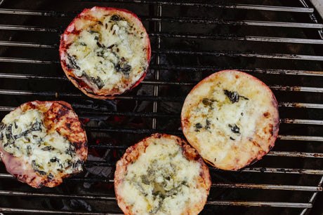 Gratinierte Grilläpfel mit Blauschimmel