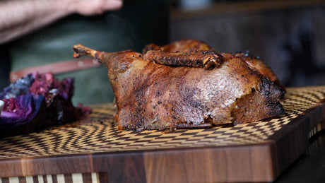 Gans mit Hefefüllung