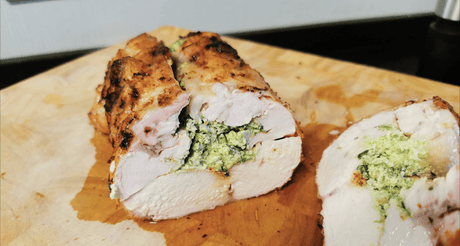 Gefülltes Hähnchen mit Petersilienfrischkäse