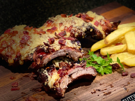 Spit roasted ribs